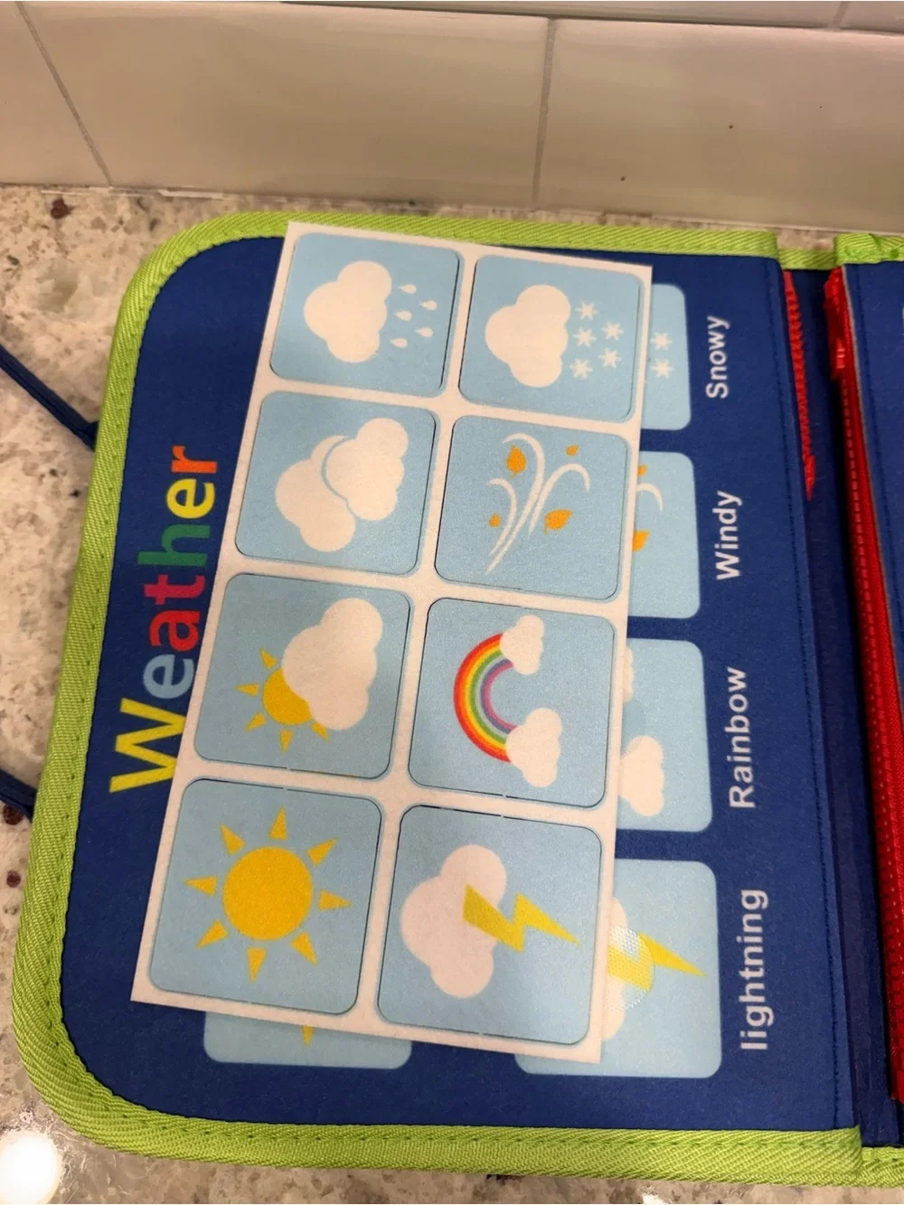 Winblo Toddler Busy Board Montessori Sensory Activity Book/Toy- NWT